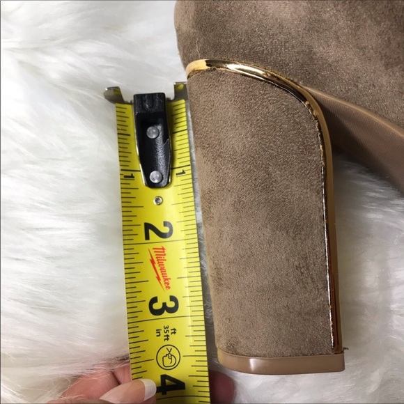 LAST PAIR Size 8,5❗️TAUPE ALMOND TOE ANKLE BOOT 👢 - Picture 6 of 6